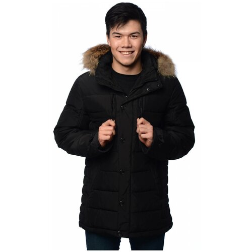 фото Зимняя куртка мужская malidinu 16028 размер 54, черный