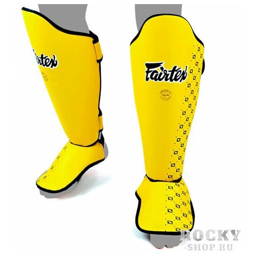 щитки fairtex super comfort shin pads sp5 black m Защита голени SP5, Yellow XL