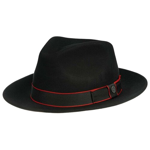 фото Шляпа федора stetson, шерсть, утепленная, размер 61, черный