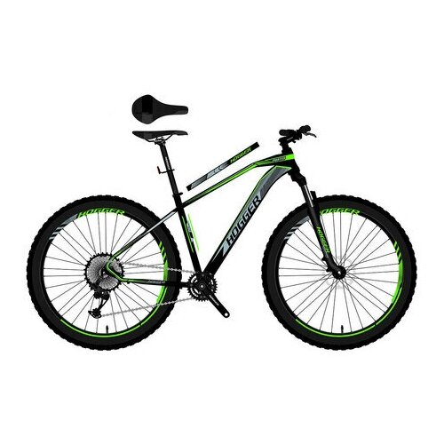Велосипед 29 HOGGER POINTER MD, 21, сталь, 21-скор., черно-зеленый, 2022