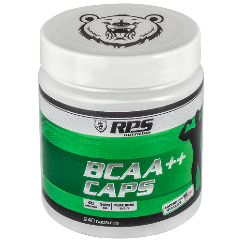 RPS BCAA+ CAPS, 240 капсул (240 капсул) rps bcaa 500 гр вишня