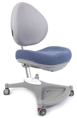 Растущее кресло SingBee Coobee CB-138, под рост 110-180 см, с регулировкой глубины, с подставкой под ноги цвет Серый-синий