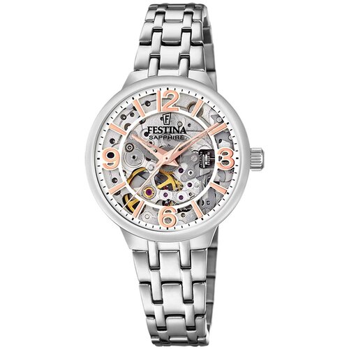 Наручные часы FESTINA Automatic, серебряный наручные часы festina наручные часы festina automatic 20630 серебряный синий