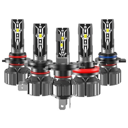 Автомобильная светодиодная лампа E2 HB3, 6000K, холодная/белая светодиодная HB3, 12V