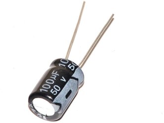 Конденсатор электролитический GSMIN 16В 470мкФ, 8х12мм, 1шт (Черный)