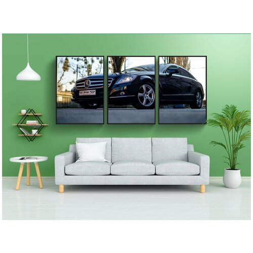 фото Набор модулных постеров для интерьера "машина, мерседес, cls" 60x90 см. в тубусе, без рамки lotsprints