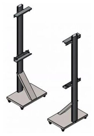 Стойка для интерактивных досок 60" - 100" UMS-1 универсальная на колёсиках чёрная 1 
