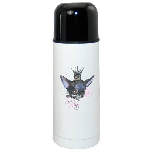 фото Термос coolpodarok животные собака с короной