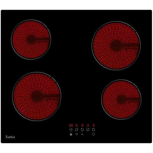 Электрическая варочная панель Evelux HEV 640 B, чeрный