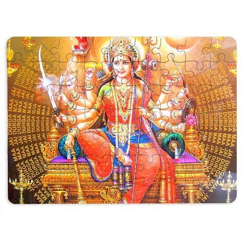 фото Пазлы coolpodarok индийская богиня лакшми 13х18см 63 эл. магнитный
