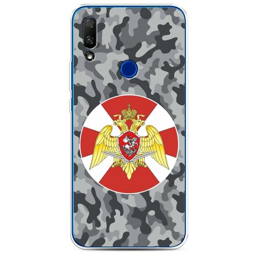 фото Силиконовый чехол "росгвардия серый камуфляж" на honor 9x / хонор 9x case place