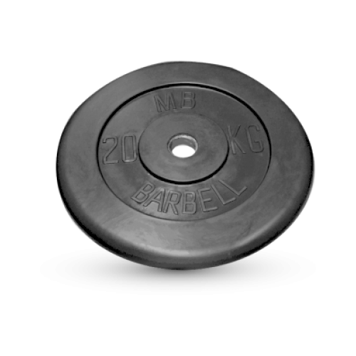 20 кг диск (блин) MB Barbell (черный) 26 мм.