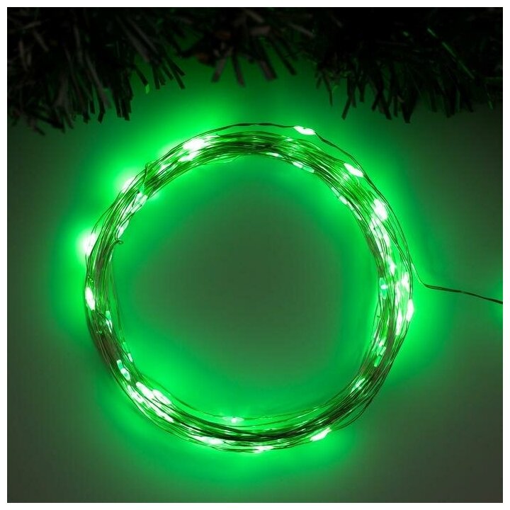 Luazon Lighting Гирлянда «Нить» 10 м роса, IP20, серебристая нить, 100 ...