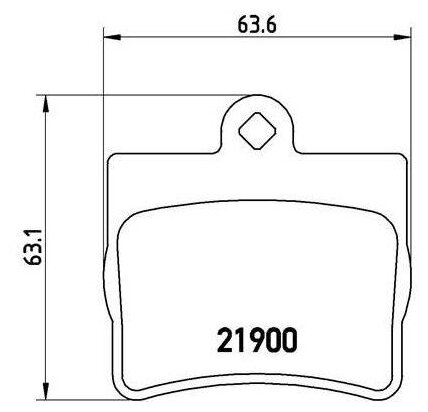 Колодки торм. для а/м mercedes c-class (w202) (93-) диск. зад. | зад прав/лев | Trialli PF4056