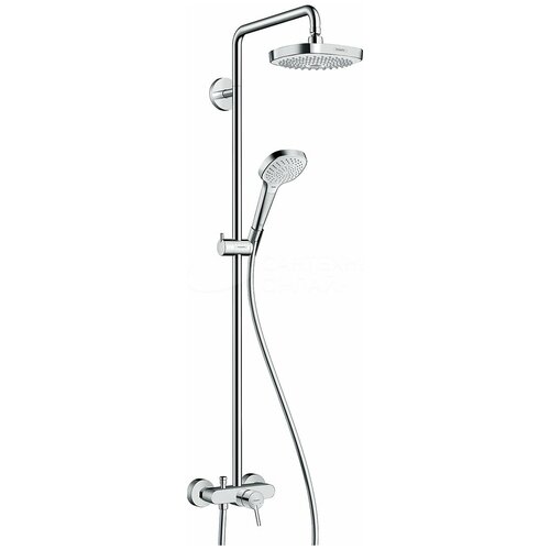 душевая система hansgrohe croma select e 180 27258400 Душевая стойка Hansgrohe Croma Select E 180 27258400 с однорычажным смесителем