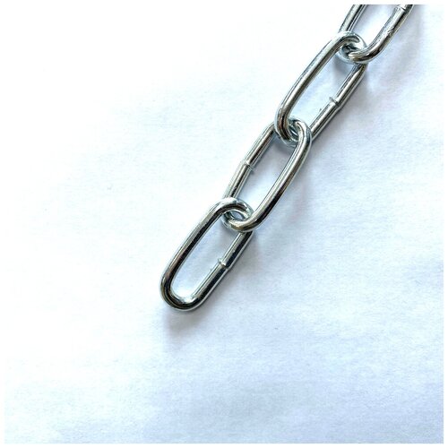Цепь длиннозвенная 5мм 1м DIN 763