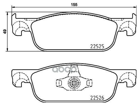 Колодки Торм. Пер. Brembo арт. P68065