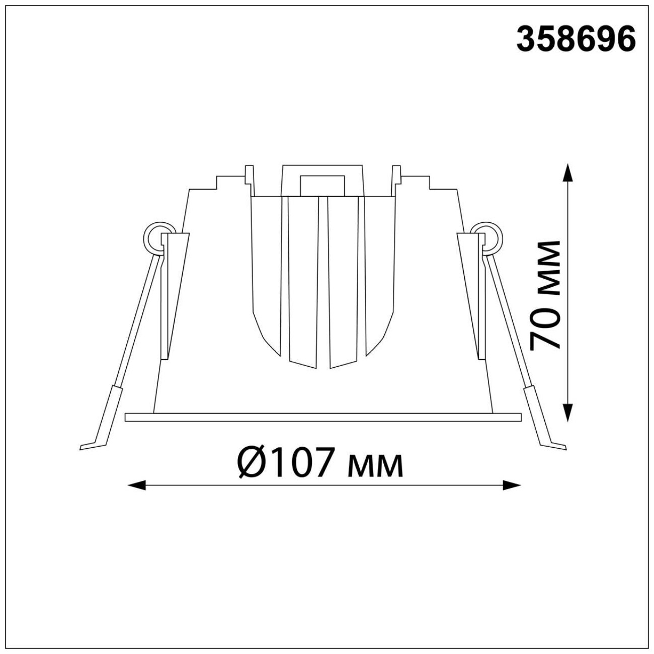 Встраиваемый светильник Novotech Knof 358696 - фотография № 4