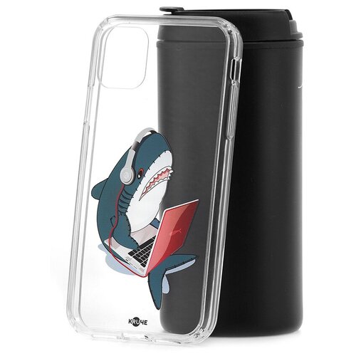 фото Чехол на айфон 11 kruche print акула кruче,kruche