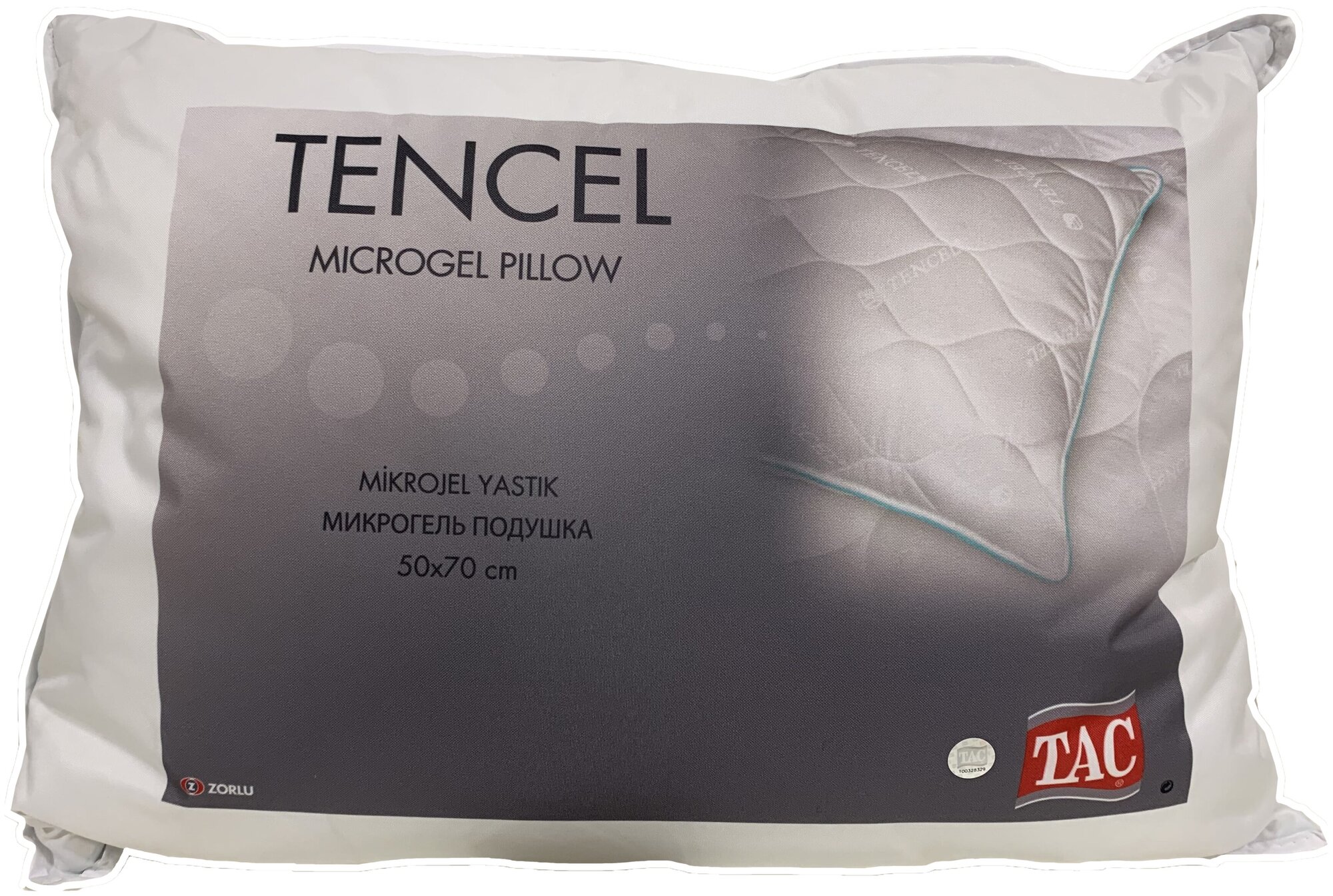 Подушка терморегулирующая Tencel 50х70 см белый ТАС - фотография № 2