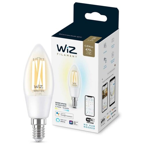 фото Лампа wiz wi-fi ble 40w c35 e14927-65cl1pf/6