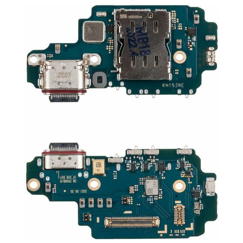 Шлейф для Samsung S908B (S22 Ultra) плата системный разъем/разъем SIM/микрофон плата шлейф зарядки нижняя плата для samsung s22 ultra sm s908b на системный разъем микрофон