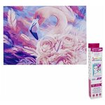 Алмазная мозаика 30*40см KiKi «Розовый фламинго» полная выкладка MOZ016 - изображение