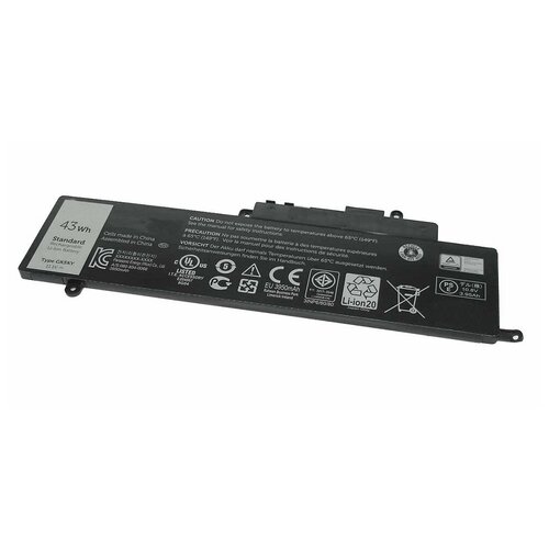 Аккумуляторная батарея для ноутбука Dell Inspiron 11, 13 Type (GK5KY) 43Wh аккумулятор gk5ky для dell inspiron 11 3147 11 3000 04k8yh gk5ky