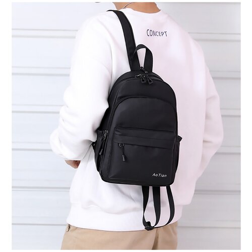 фото Городской однолямочный компактный рюкзак aotian city streets