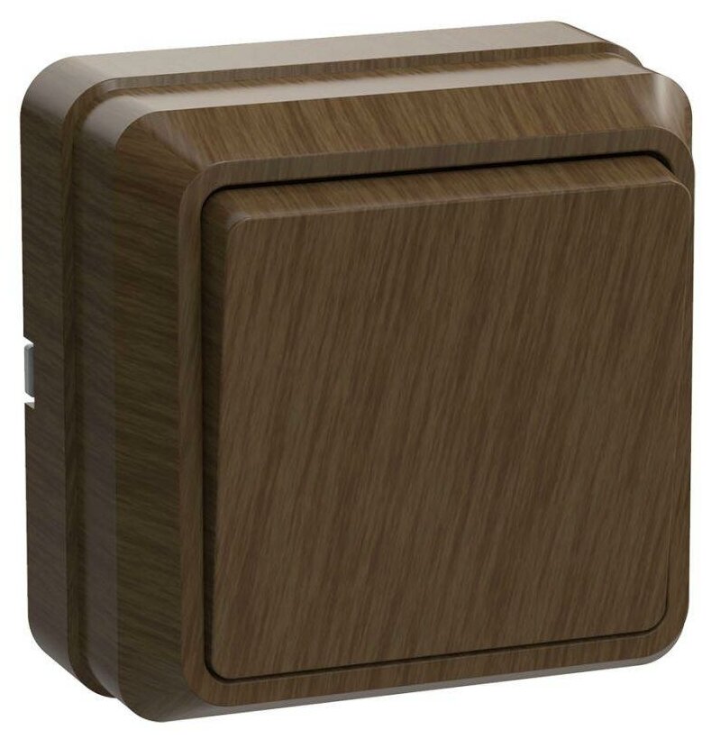 фото Выключатель 1-кл. ОП Октава 10А IP20 ВС20-1-0-ОД дуб ИЭК