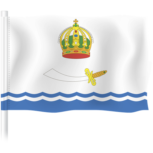 Флаг Астрахани / Флаг города Астрахань / 90x135 см.