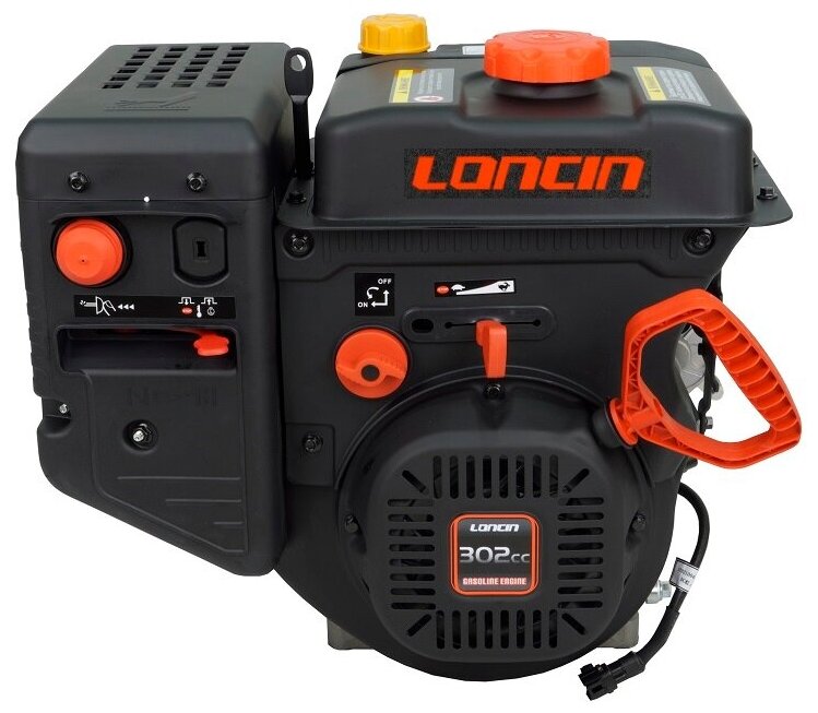 Двигатель бензиновый Loncin LC180FD(S) (A23 type) D25 (9.5л.с., 302куб.см, вал 25мм, ручной и электрический старт)