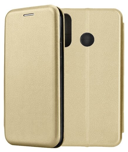 Чехол-книжка Fashion Case для Huawei P30 Lite золотой