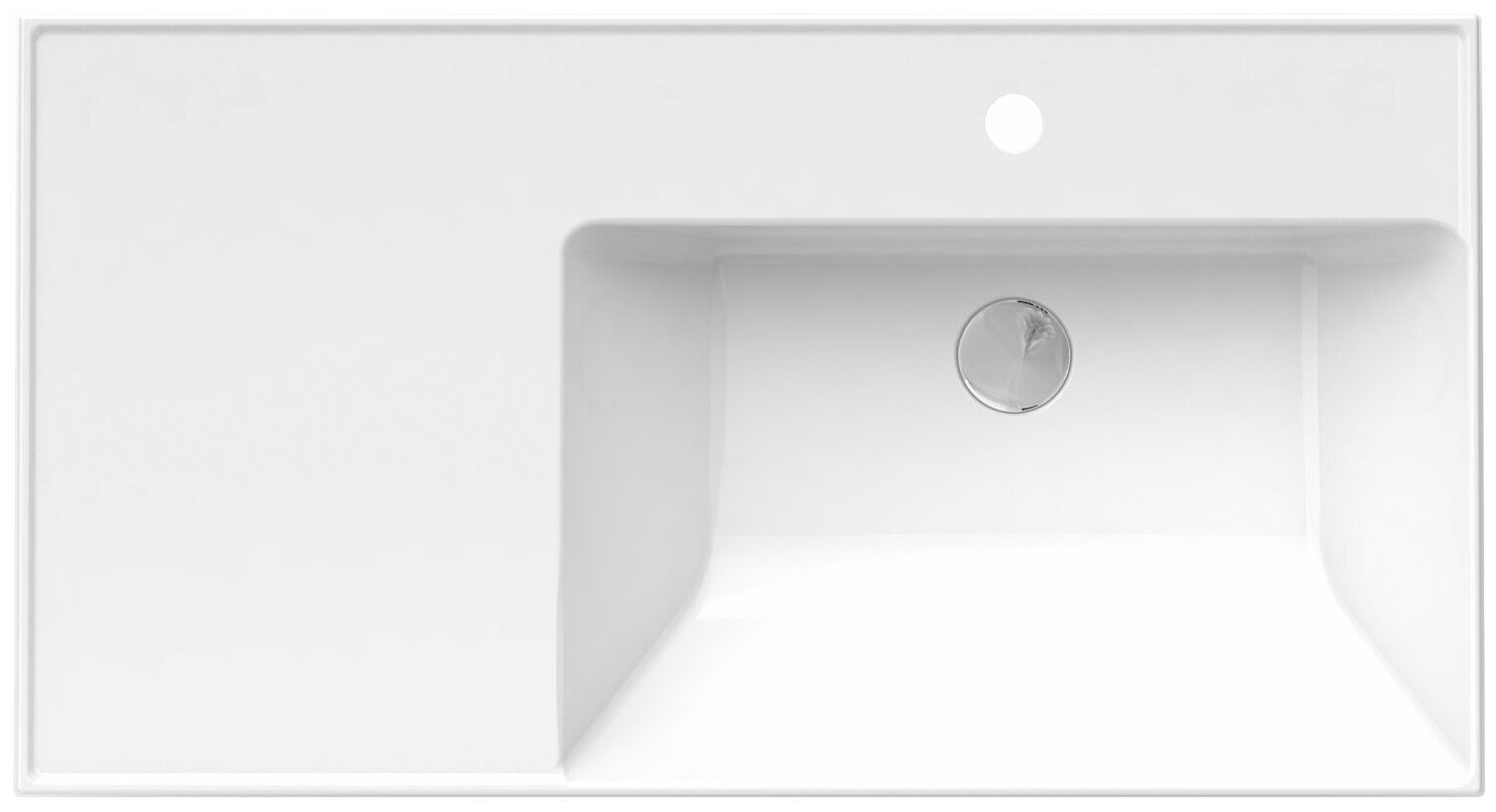 фото Раковина KERAMA MARAZZI Cubo 90 правая