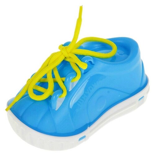 Дидактическая игрушка «Ботинок-шнуровка», в сетке, цвета микс дидактическая игрушка ботинок шнуровка