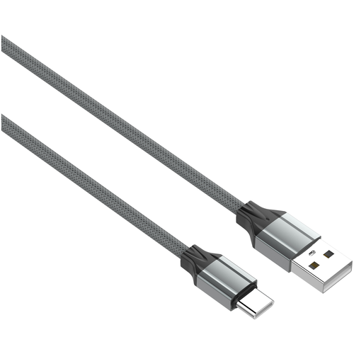 Кабель LDNIO LS441/ USB Type-C/ 1m/ 2.4A/ медь: 86 жил/ серый кабель ldnio usb type c ls521 серый 1 м 2 4a