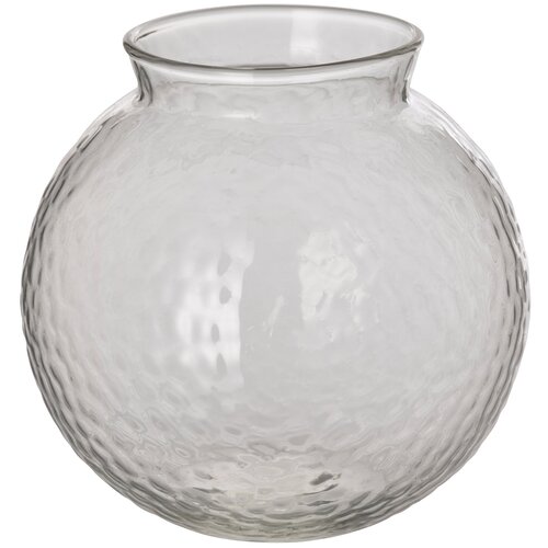 KONSTFULL констфулл ваза 10 см прозрачное стекло/с рисунком
