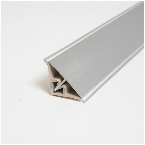 Плинтус кухонный для столешницы гладкий L-0,6 м чёрный+комплект заглушек