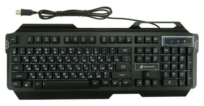 Клавиатура Dialog KGK-25U Gan-Kata, игровая, проводная, подсветка, 104 клавиши, USB, чёрная Dialog 2 .