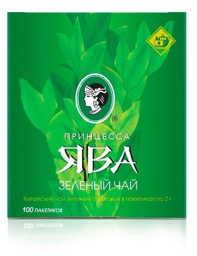 Чай принцесса ЯВА, зеленый, 100 пакетиков с ярлычками по 2 г, 0880-18 - фотография № 9