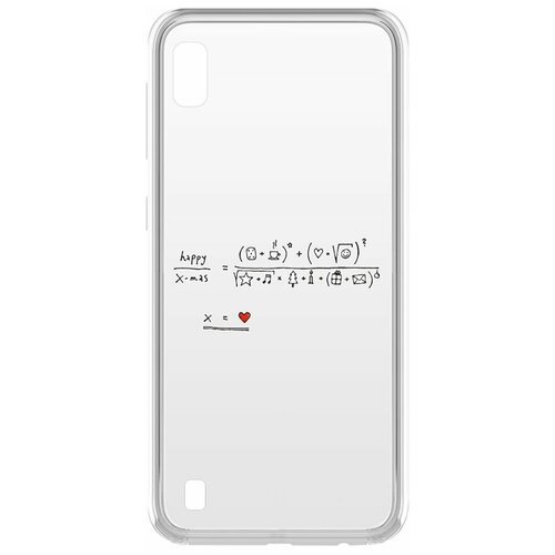 Чехол-накладка Krutoff Clear Case Праздничная формула для Samsung Galaxy A10 (A105)