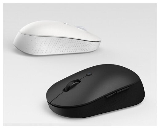 Xiaomi Беспроводная бесшумная мышь с двойным подключением Xiaomi Mi Mouse Silent Edition Dual Mode, Белый, WXSMSBMW02