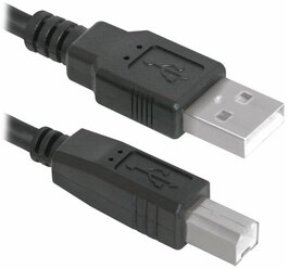 Кабель USB2.0 Am-Bm Defender USB04-17 - 5 метров, чёрный