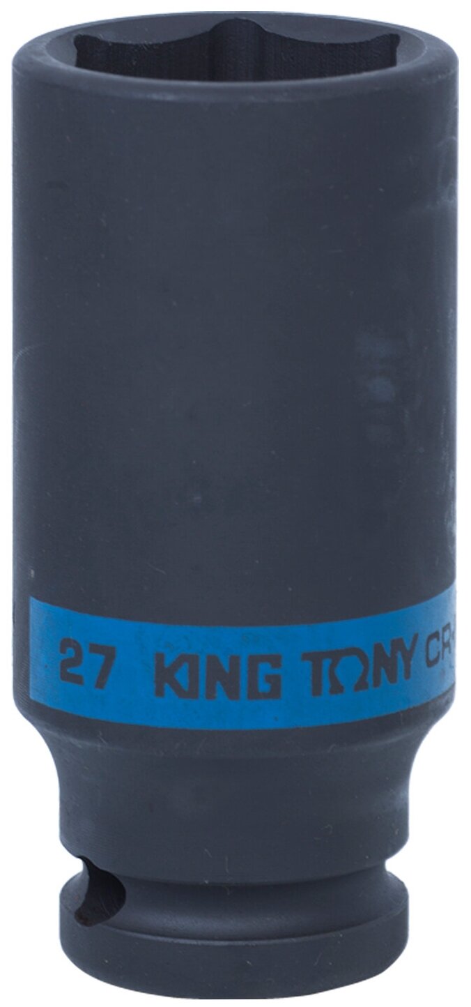 Головка торцевая ударная глубокая шестигранная 1/2" 27 мм KING TONY 443527M