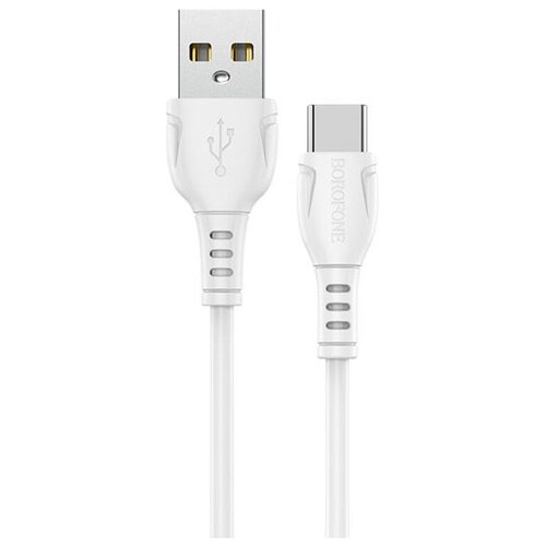 Кабель Borofone USB- Type-C (BX51), 1 м, 1 шт., белый зарядный кабель usb для телефона андроид type c borofone bx51