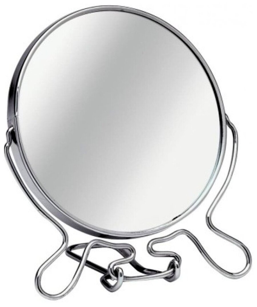 Зеркало настольное круглое железное двустороннее разного увеличения 19 см — купить в интернет-магазине по низкой цене на Яндекс Маркете