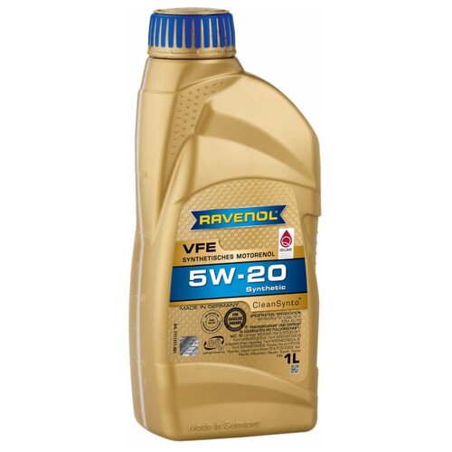 фото Синтетическое моторное масло ravenol vfe sae 5w-20, 1 л, 1 шт.