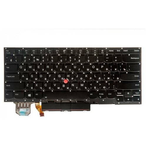 Клавиатура keyboard SN20R55563 CS19 для ноутбука Lenovo ThinkPad X1 carbon Gen 7 2019 X1 Yoga 4th Gen черная с подсветкой 6264₽
