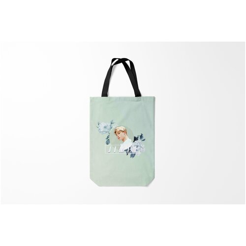 фото Сумка-шоппер / 31х42 см / k pop / bts чимин в цветах burnettie