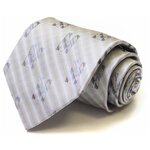 Светлый галстук с буквами Moschino 35025 - изображение